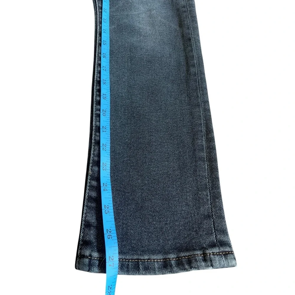 Evereve The Ever Straight Jeans 25 Blue High Rise Stretch Denim Sustainable‎